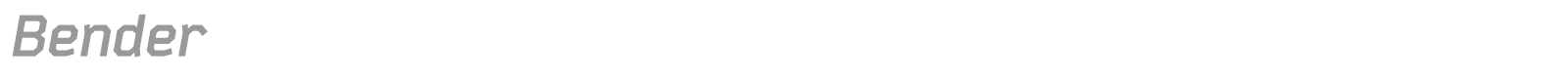 Bender font preview